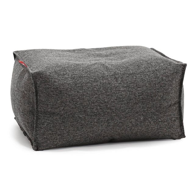 Fußhocker Pouf - Interalli Wolle Grau 01