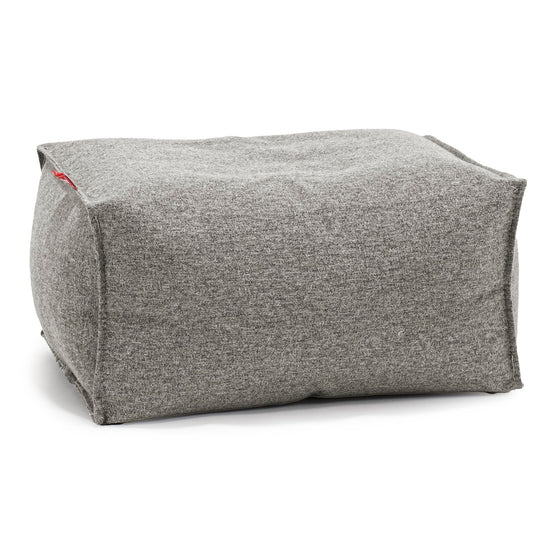 Fußhocker Pouf - Interalli Wolle Silber 01