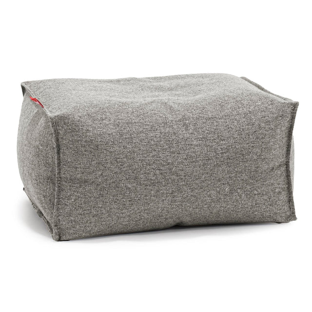 Fußhocker Pouf - Interalli Wolle Silber 01