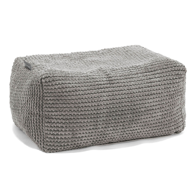 Fußhocker Pouf - Pom-Pom Anthrazit 01