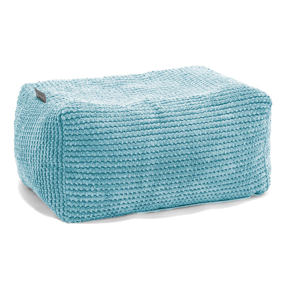 Fußhocker Pouf - Pom-Pom Türkis 01