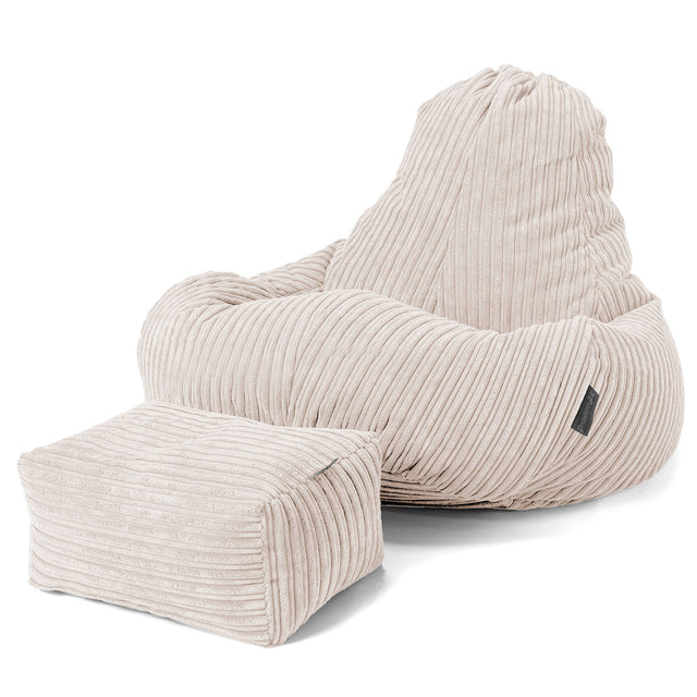 Ultra Lux Gaming Sitzsack - Cord Creme 02