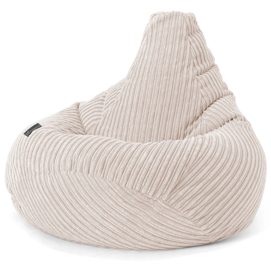 Gaming Sitzsack Sessel - Cord Elfenbein 02