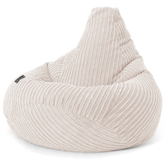 Gaming Sitzsack Sessel - Cord Elfenbein 02