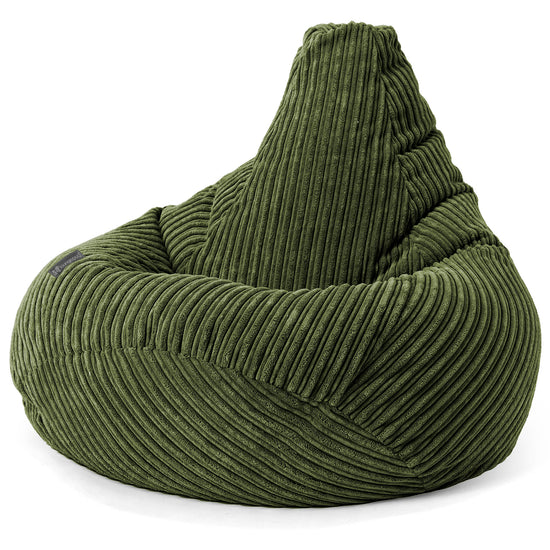 Gaming Sitzsack Sessel - Cord Nadelwaldgrün 02