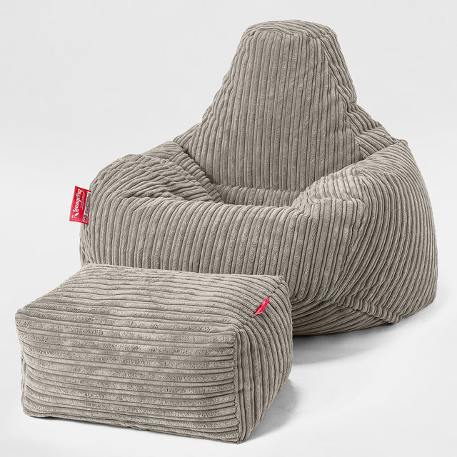 Tropfen Sitzsack - Cord Nerzfarben 02