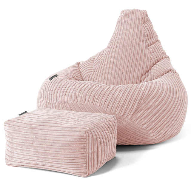 Gaming Sitzsack Sessel - Cord Rosa 01