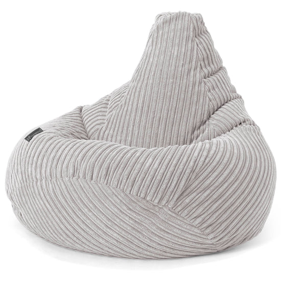 Gaming Sitzsack Sessel - Cord Silbergrau 02