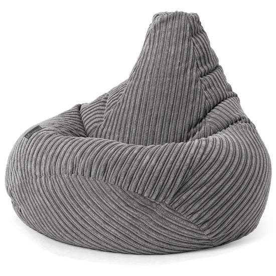 Gaming Sitzsack Sessel - Cord Schiefergrau 02