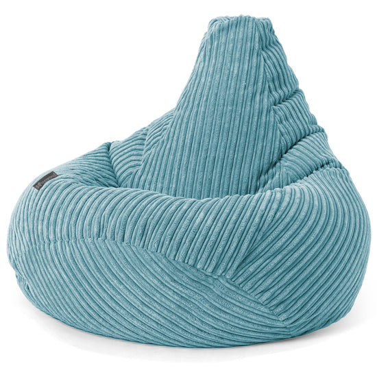 Gaming Sitzsack Sessel - Cord Türkis 02