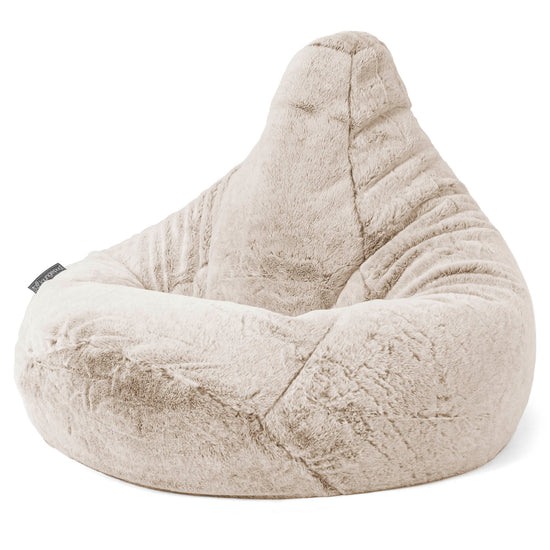 Gaming Sitzsack Sessel - Kaninchen Kunstfell Goldbraun 04