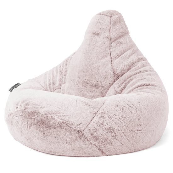 Gaming Sitzsack Sessel - Kaninchen Kunstfell Pastellrosa 04