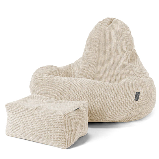 Ultra Lux Gaming Sitzsack - Pom-Pom Creme 02
