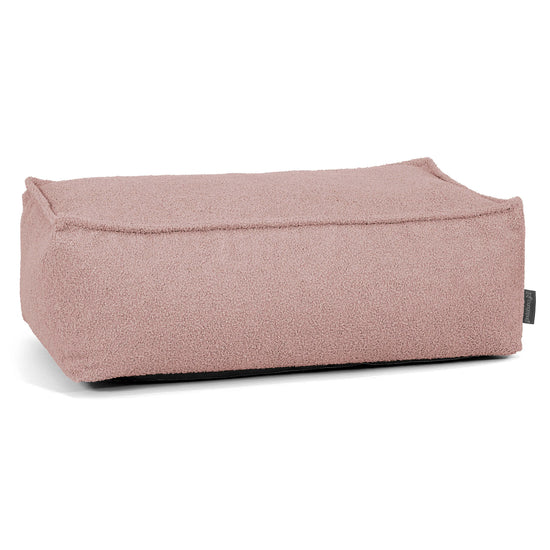 Groß Fußhocker - Bouclé Pink_01