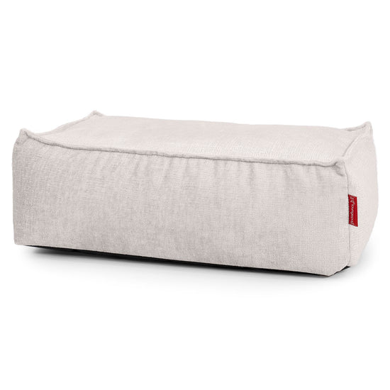 Groß Fußhocker - Chenille Creme 01