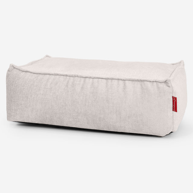 Groß Fußhocker - Chenille Creme 01