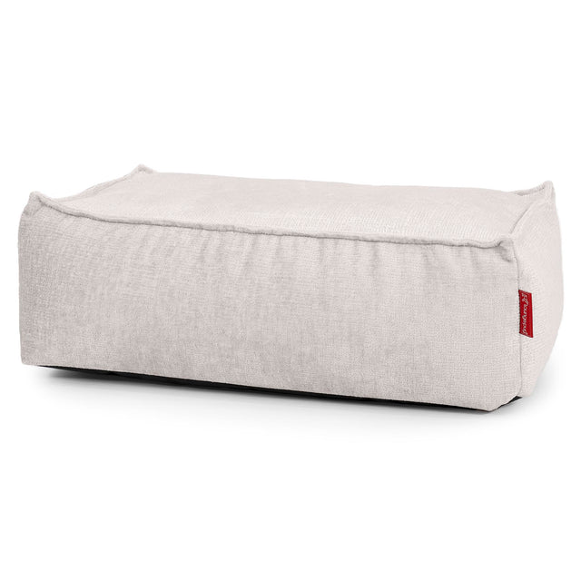 Groß Fußhocker - Chenille Creme 01
