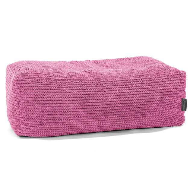 Groß Fußhocker Pouf - Pom-Pom Pink 01