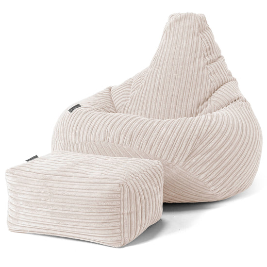 Kinder Gaming Sitzsack 6-14 Jahre - Cord Creme 02