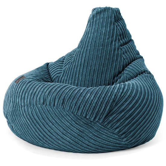 Kinder Gaming Sitzsack 6-14 Jahre - Cord Marineblau 03