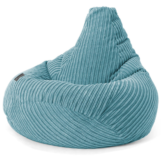 Kinder Gaming Sitzsack 6-14 Jahre - Cord Türkis 03
