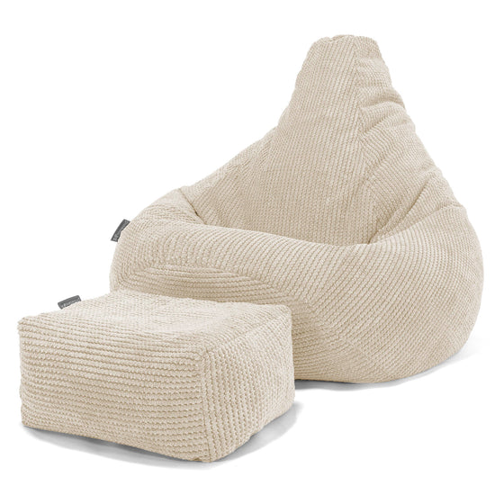 Kinder Gaming Sitzsack 6-14 Jahre - Pom-Pom Creme 03