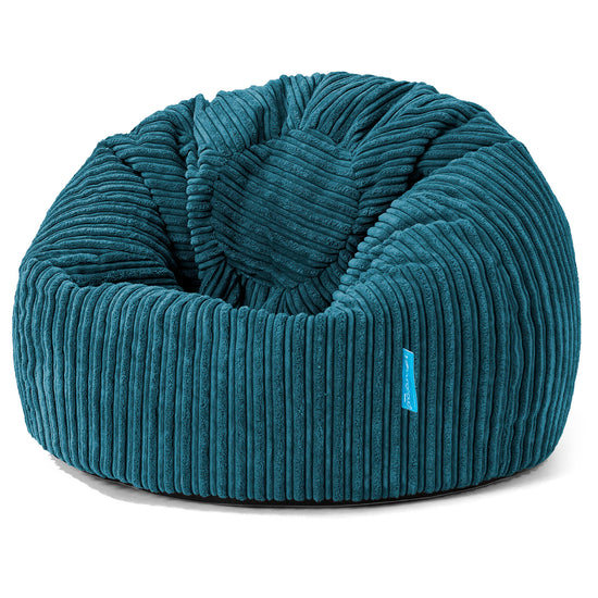 Klassicher Kindersessel Sitzsack 1-5 jahren - Cord Blaugrün_01