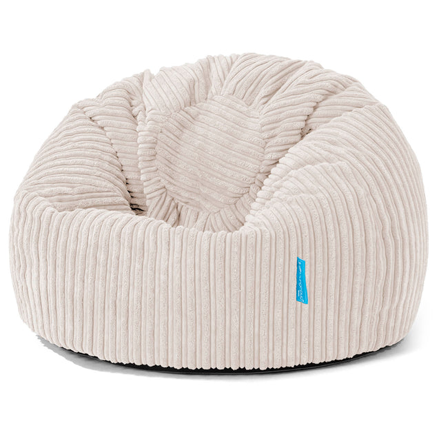 Klassicher Kindersessel Sitzsack 1-5 jahren - Cord Elfenbein_01