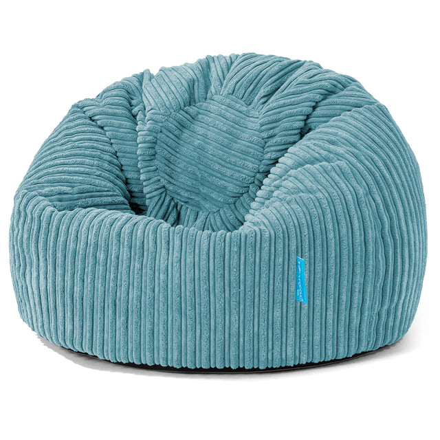 Klassicher Kindersessel Sitzsack 1-5 jahren - Cord Türkis_01