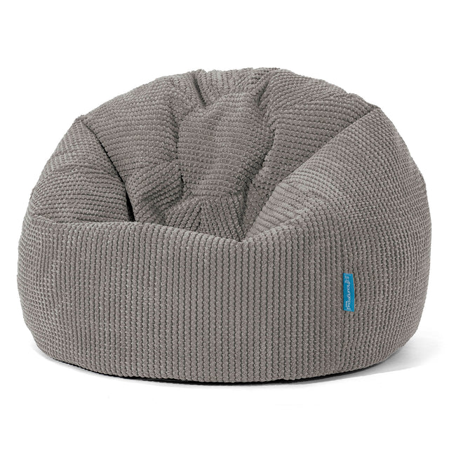 Klassicher Kindersessel Sitzsack 1-5 jahren - Pom-Pom Anthrazit_01