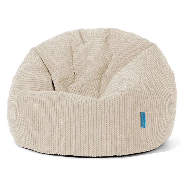 Klassicher Kindersessel Sitzsack 1-5 jahren - Waffle Cord Creme_01