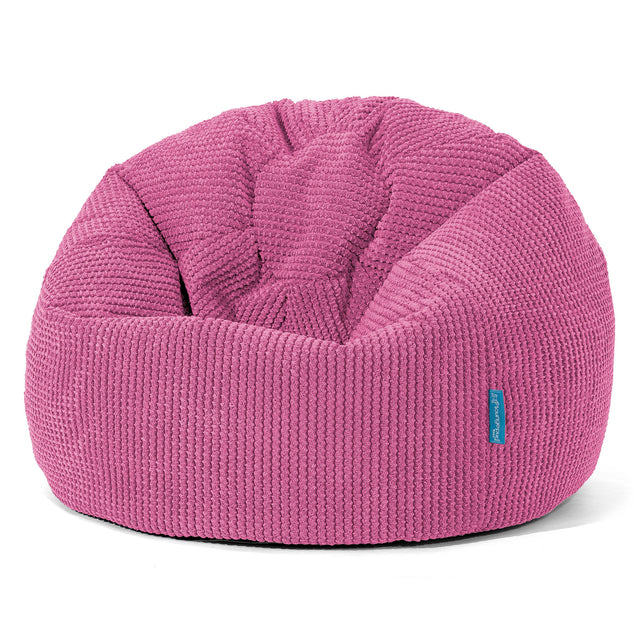 Klassicher Kindersessel Sitzsack 1-5 jahren - Waffle Cord Pink_01