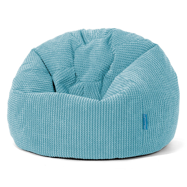 Klassicher Kindersessel Sitzsack 1-5 jahren - Pom-Pom Türkis_01