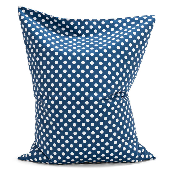 Kinder Sitzkissen - Druck Blau Getupft 01