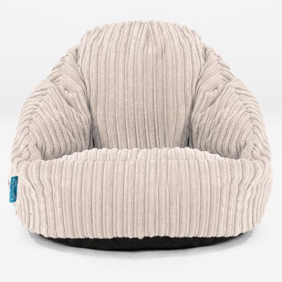 Bubble Kinder-Sitzsack Sessel 1-3 jahren - Cord Elfenbein_01