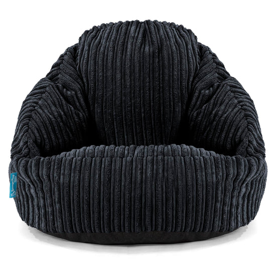 Bubble Kinder-Sitzsack Sessel 1-3 jahren - Cord Schwarz_01