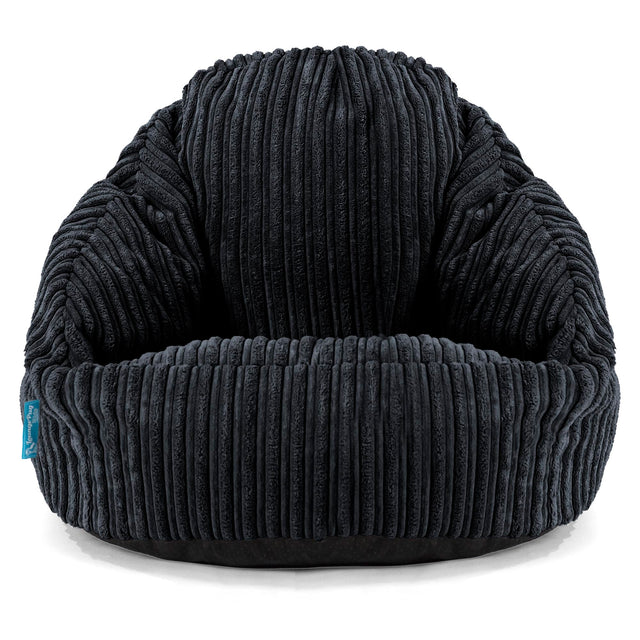 Bubble Kinder-Sitzsack Sessel 1-3 jahren - Cord Schwarz_01