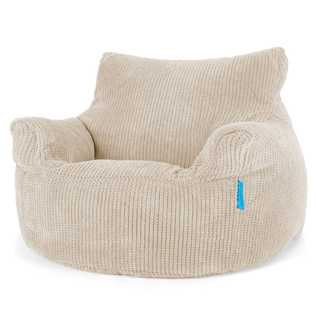 Kindersessel Sitzsack 3-8 jahren - Pom-Pom Creme 01