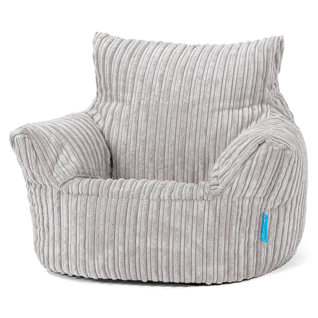 Klein Kindersessel Sitzsack 1-3 jahren - Cord Silber_01
