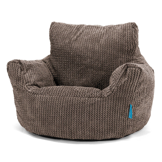 Klein Kindersessel Sitzsack 1-3 jahren - Pom-Pom Schoko 01