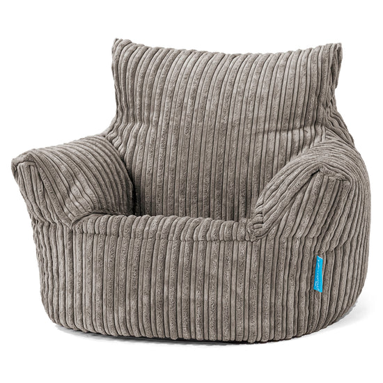 Klein Kindersessel Sitzsack 1-3 jahren - Cord Graphitgrau_01