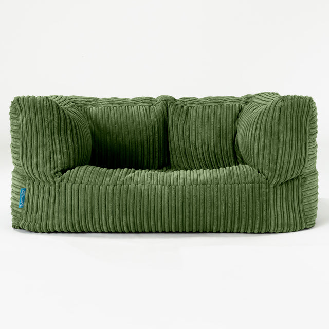 Kindersofa Albert 2-6 jahren - Cord Nadelwaldgrün_01