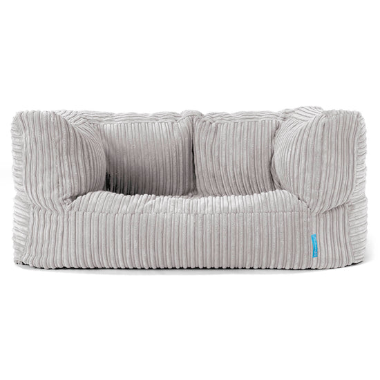Kindersofa Albert 2-6 jahren - Cord Silber_01