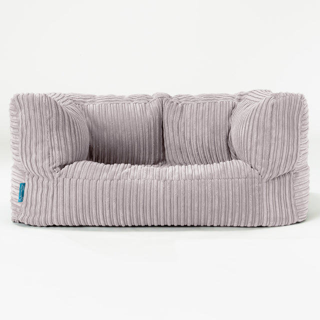 Kindersofa Albert 2-6 jahren - Cord Silber_01