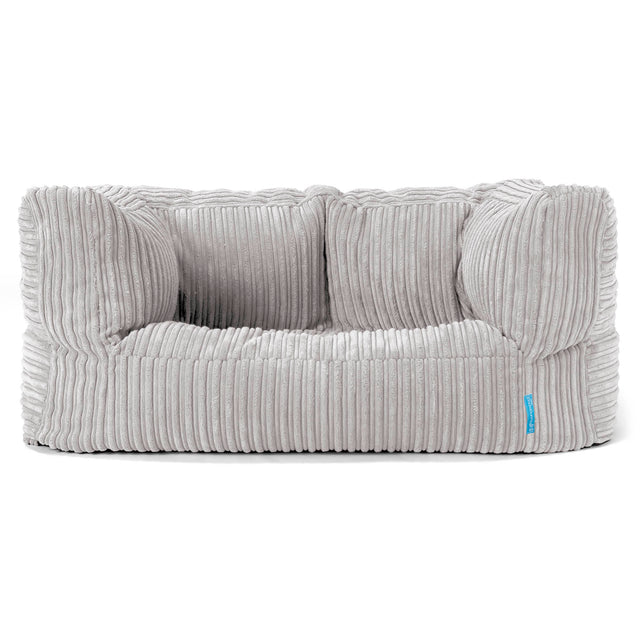 Kindersofa Albert 2-6 jahren - Cord Silber_01