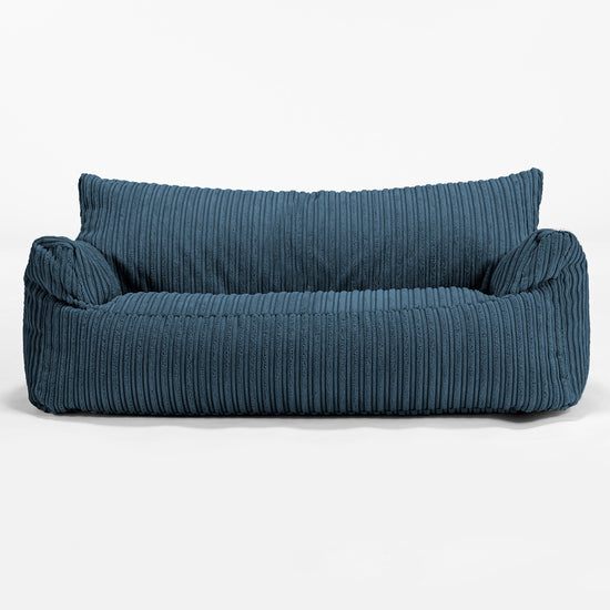 Josephine Sitzsack Sofa für Kinder 1-5 Jahre - Cord Marineblau_01
