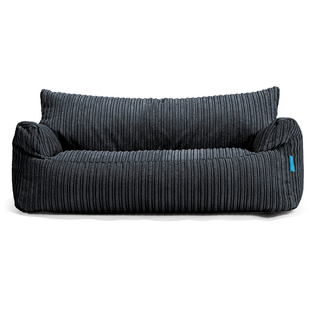 Josephine Sitzsack Sofa für Kinder 1-5 Jahre - Cord Schwarz_01