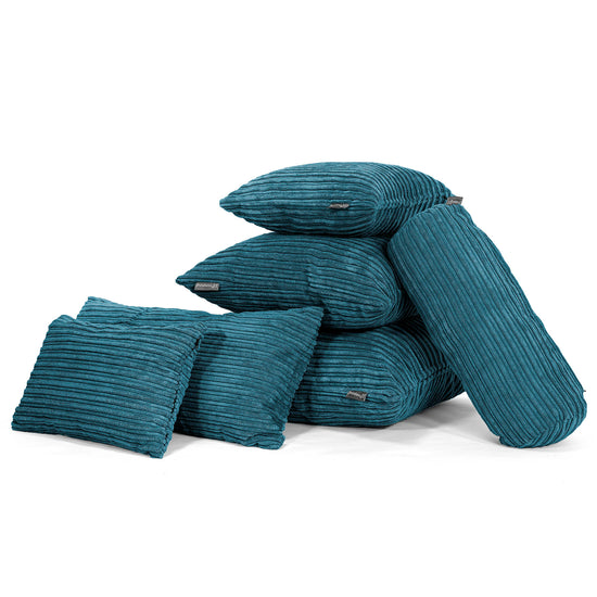 Kissen 35 x 50cm - Cord Blaugrün 04