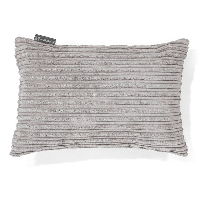 Dekokissen / Sofa Kissenbezug 35 x 50cm - Cord Silber 01