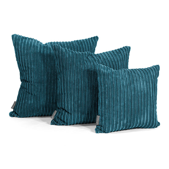 Kissen 47 x 47cm - Cord Blaugrün 02